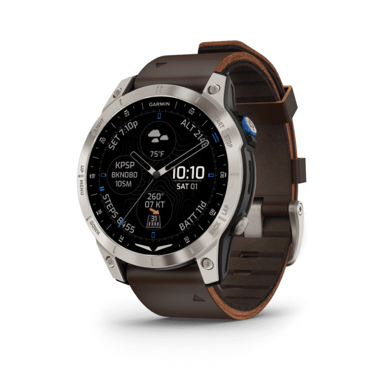 D2 Mach – Reloj inteligente con GPS Brazalete marrón Oxford