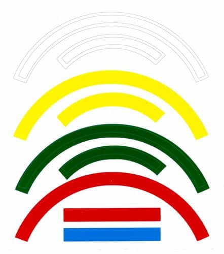 Calcomanías de rango operativo