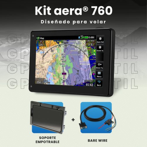 Aera 760 GPS Portatil Garmin Kit Panel Mount