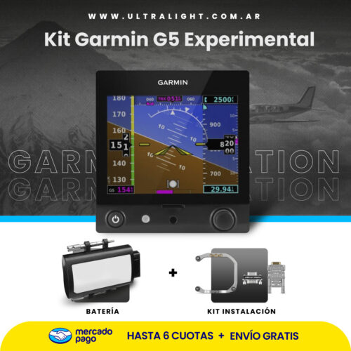 Garmin G5 Experimental + Bateria + Kit Instalacion